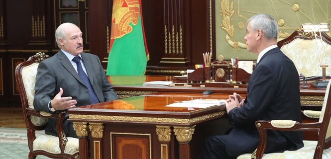 Александр Лукашенко и Владимир Андрейченко