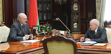 Александр Лукашенко и Леонид Анфимов